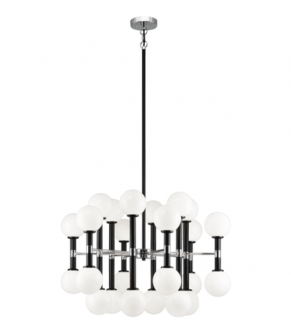 Matteo Lighting Stellar 24-Light Chandelier Black