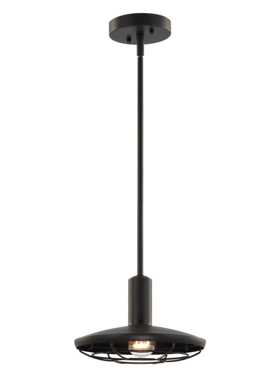 Matteo Lighting Compton 11-in Pendant Black, Matte Black