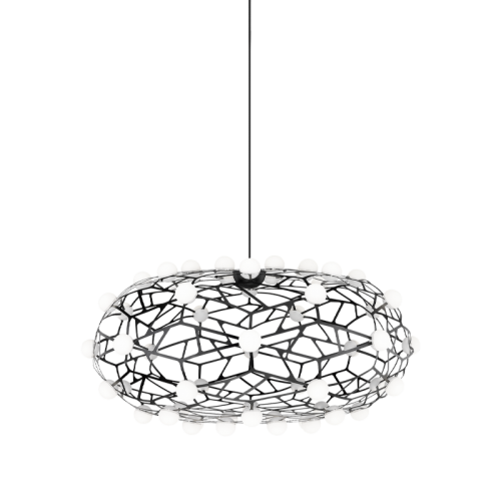 Matteo Lighting Coral 56-Light LED Chandelier Black