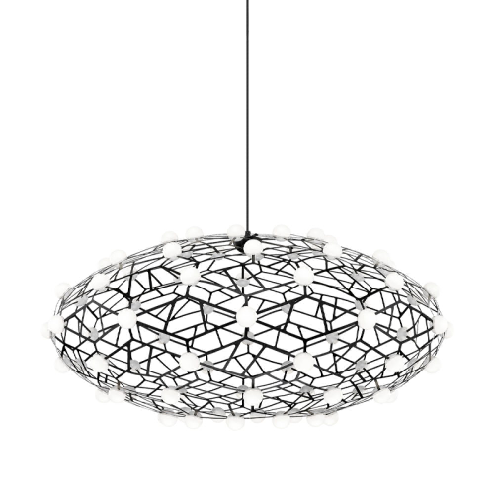 Matteo Lighting Coral 84-Light LED Chandelier Black