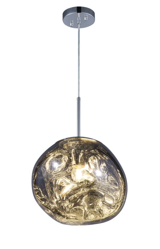 Matteo Lighting Galactic Pendant in Smoke, 12"W (C76801SM)