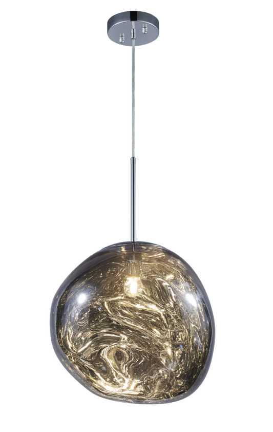 Matteo Lighting Galactic Pendant in Smoke, 16"W (C76803SM)