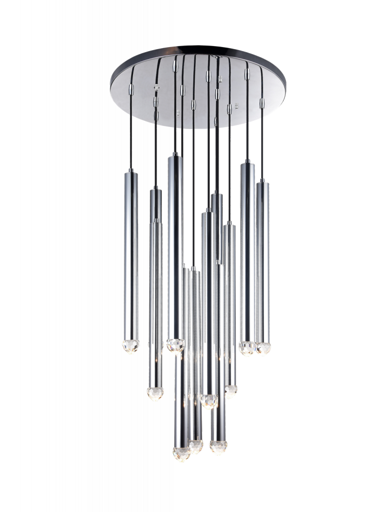 Matteo Lighting Reign 12-Light LED Pendant Chrome