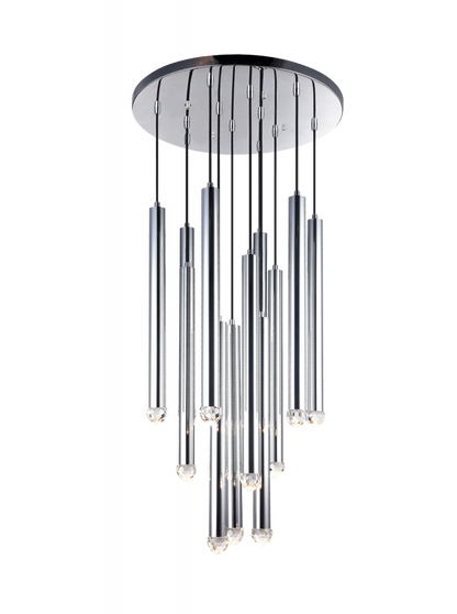 Matteo Lighting Reign 12-Light LED Pendant Chrome