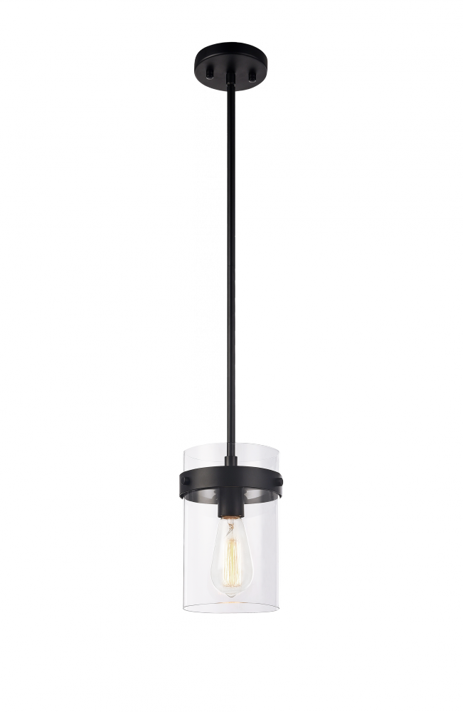 Matteo Lighting Zale 7-in Pendant Black