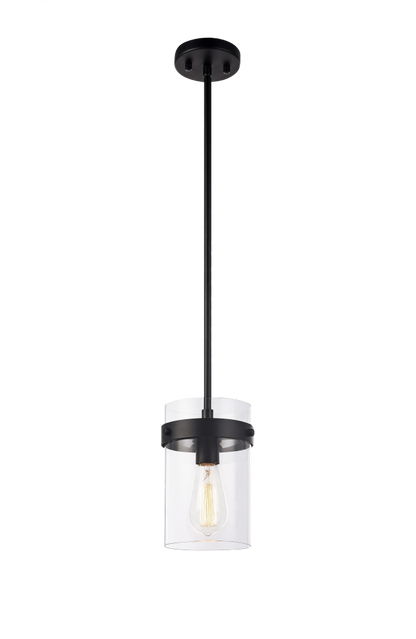 Matteo Lighting Zale 7-in Pendant Black