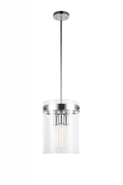 Matteo Lighting Zale 3-Light Pendant Chrome