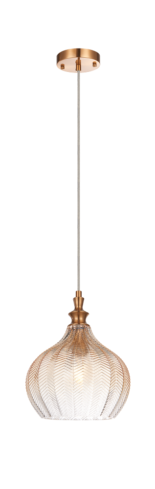 Matteo Lighting Renity Dome Mini Pendant Aged Brass
