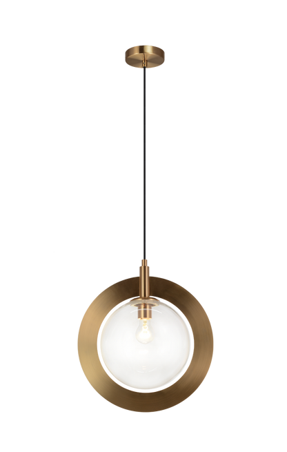 Matteo Lighting Astro 10-in Pendant Aged Brass