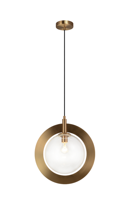 Matteo Lighting Astro 10-in Pendant Aged Brass
