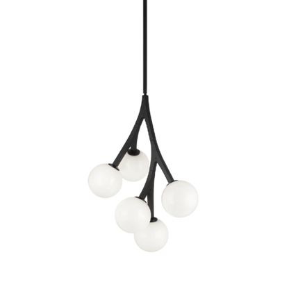 Matteo Lighting Rami 5-Light 18-in Pendant Black