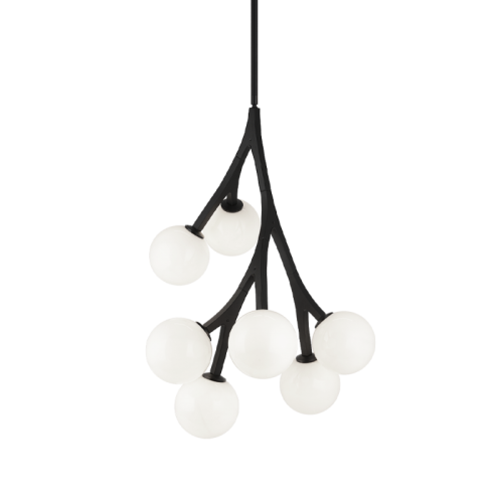 Matteo Lighting Rami 7-Light Pendant Black