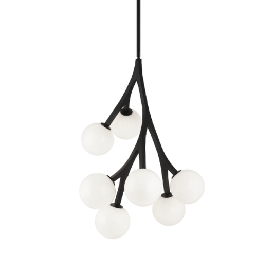 Matteo Lighting Rami 7-Light Pendant Black