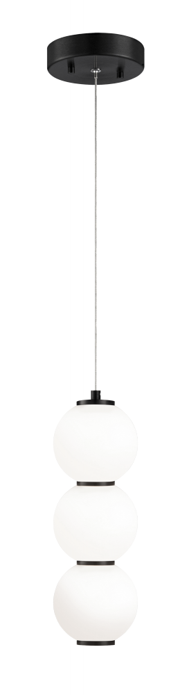 Matteo Lighting Dango 13-in LED Globe Pendant Oxidized Gold