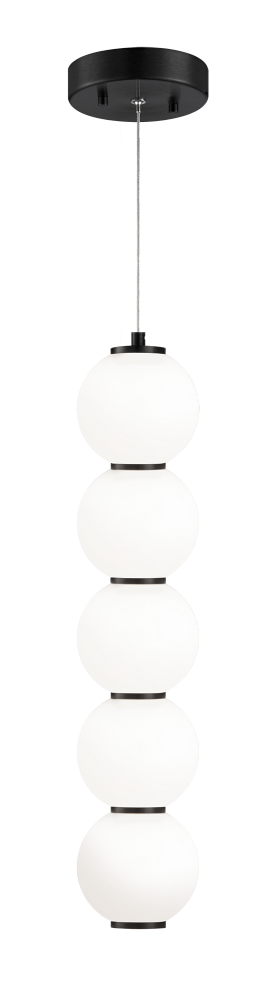 Matteo Lighting Dango 21-in LED Globe Pendant Oxidized Gold
