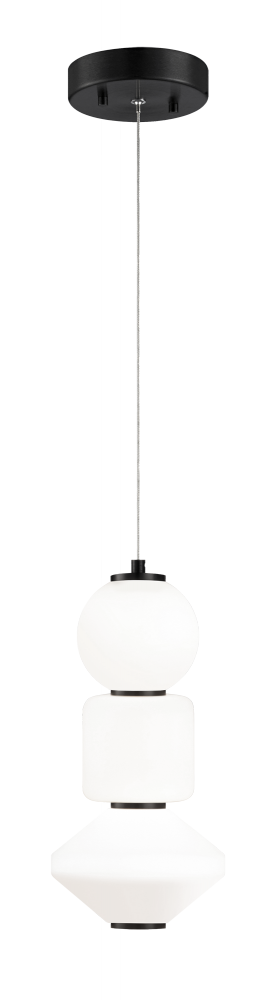 Matteo Lighting Dango Pendant in Oxidized Black, 6 3/8" Dia. (C82412OB)