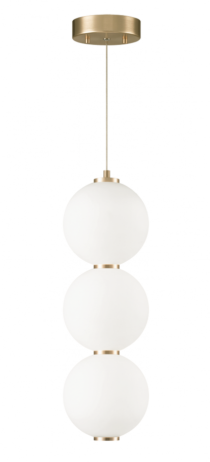 Matteo Lighting Dango 20-in LED Globe Pendant Oxidized Gold