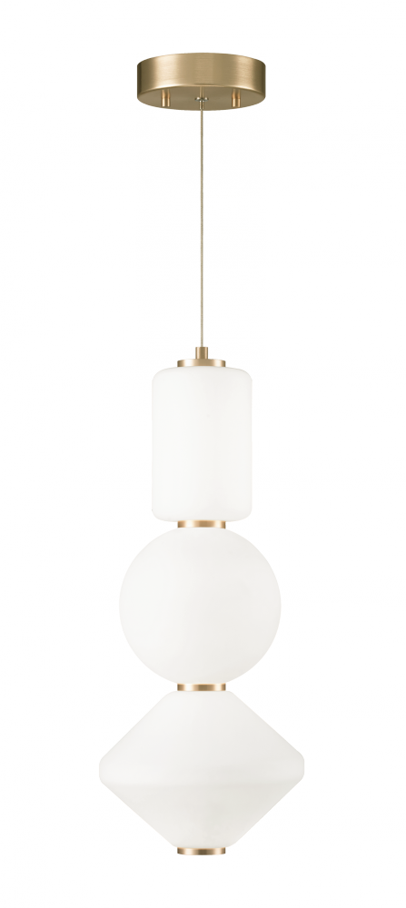 Matteo Lighting Dango 20-in LED Pendant Oxidized Rose Gold
