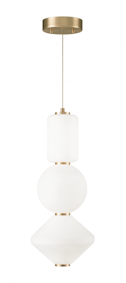Matteo Lighting Dango 20-in LED Pendant Oxidized Rose Gold