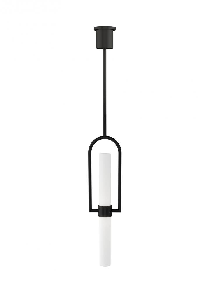 Visual Comfort Modern Calumn Pendant Black, Nightshade Black