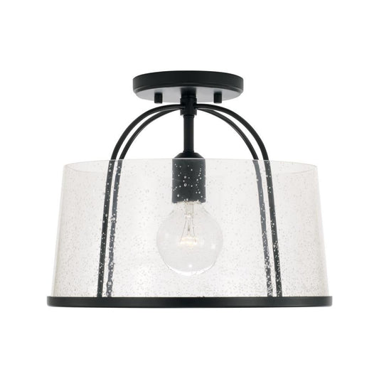 Capital Madison Semi-Flush Mount Matte Black