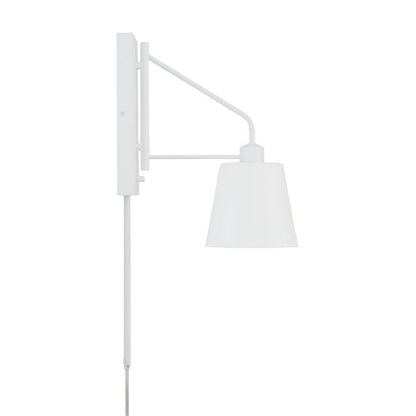 Capital 1-Light Modern Metal Sconce in White