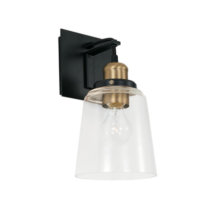 Capital Fallon Wall Sconce Aged Brass and Black