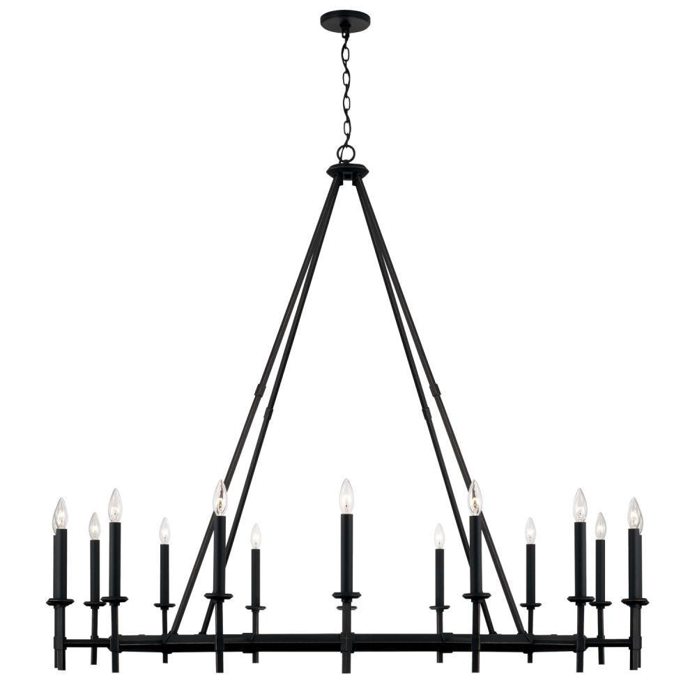 Capital Ogden Chandelier Brushed Black Iron