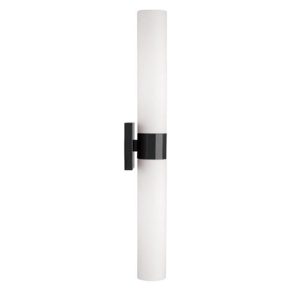 Capital 2-Light Dual Sconce in Matte Black with Soft White Glass