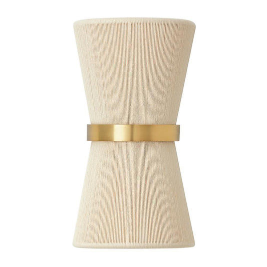 Capital Cecilia Wall Sconce Black Rope and Patinaed Brass