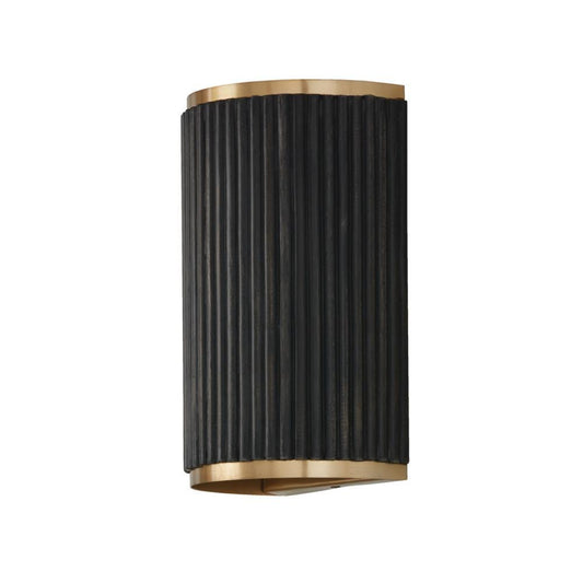 Capital Donovan Wall Sconce Black Stain and Matte Brass