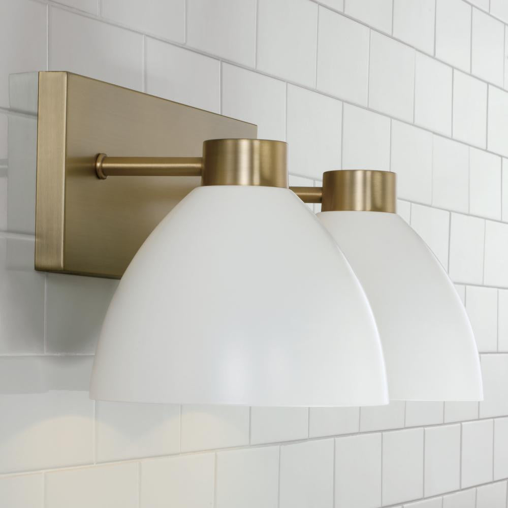 Capital Ross Vanity Light Aged Brass and Black