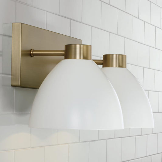 Capital Ross Vanity Light Aged Brass and Black