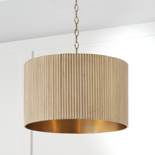 Capital Donovan Pendant Black Stain and Matte Brass