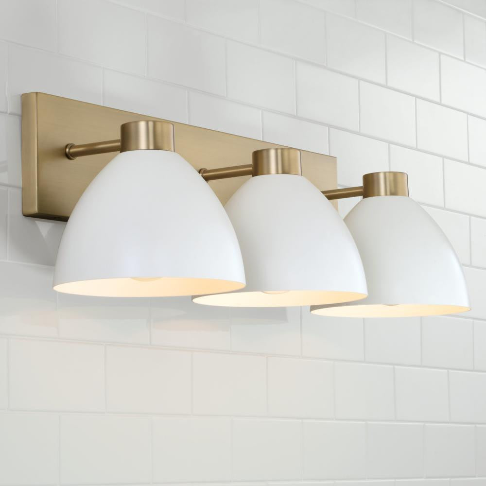 Capital Ross Vanity Light Aged Brass and Black