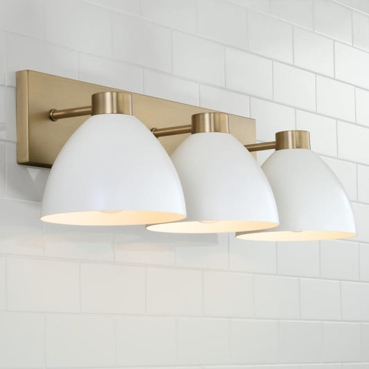 Capital Ross Vanity Light Aged Brass and Black