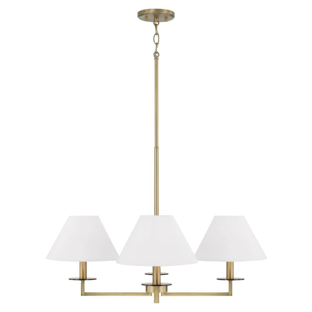 Capital Gilda Chandelier Aged Brass
