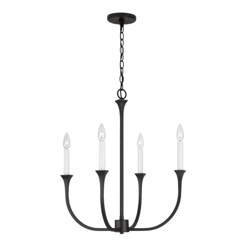 Capital Decklan Chandelier Black Iron