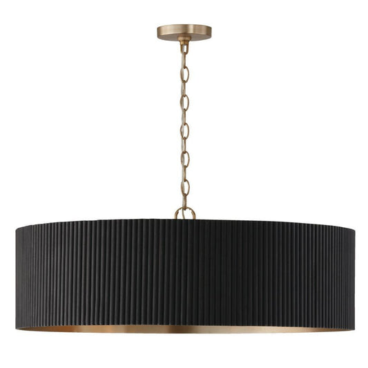 Capital Donovan Chandelier White Wash and Matte Brass