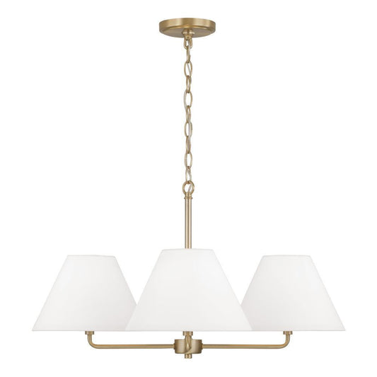 Capital Parson Chandelier Matte Brass
