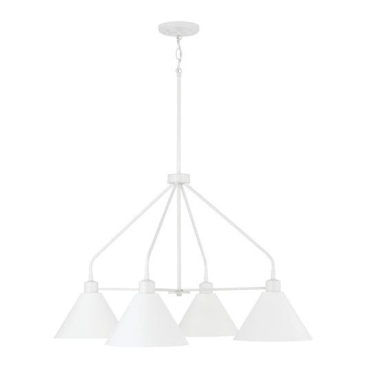 Capital Alden Chandelier Matte White