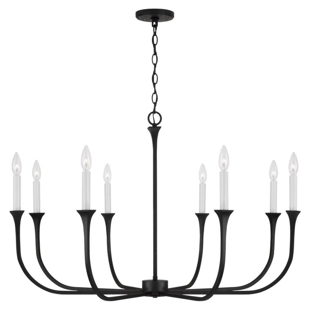 Capital Decklan Chandelier Black Iron