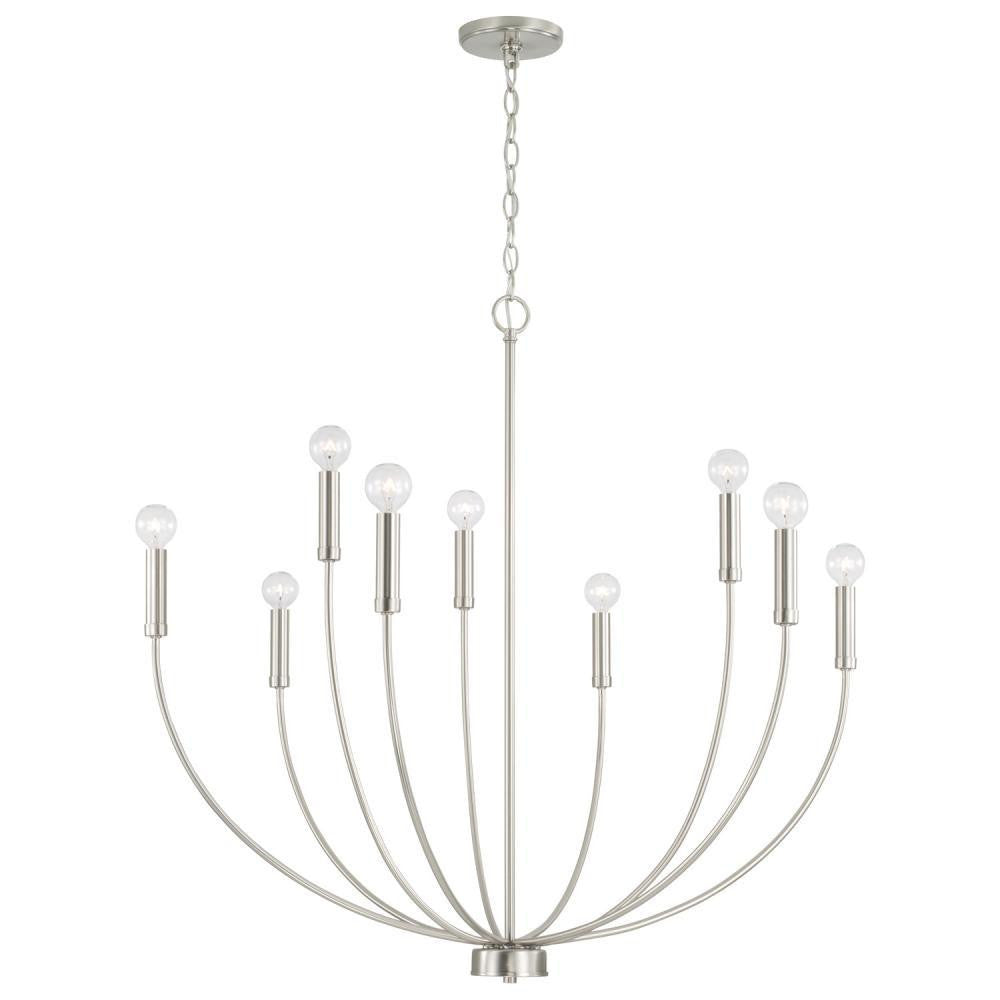 Capital 8-Light Chandelier in Brushed Nickel