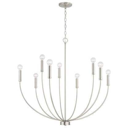 Capital 8-Light Chandelier in Brushed Nickel