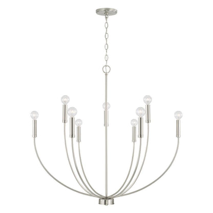 Capital 8-Light Chandelier in Brushed Nickel