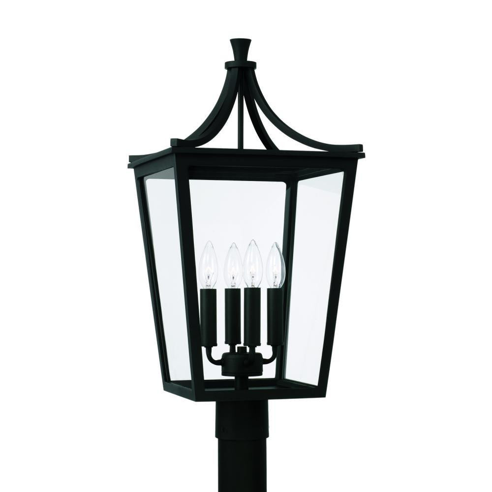 Capital Adair Outdoor Post Lantern Black