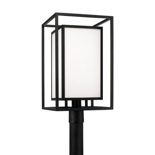Capital Aiden Outdoor Post Lantern Black