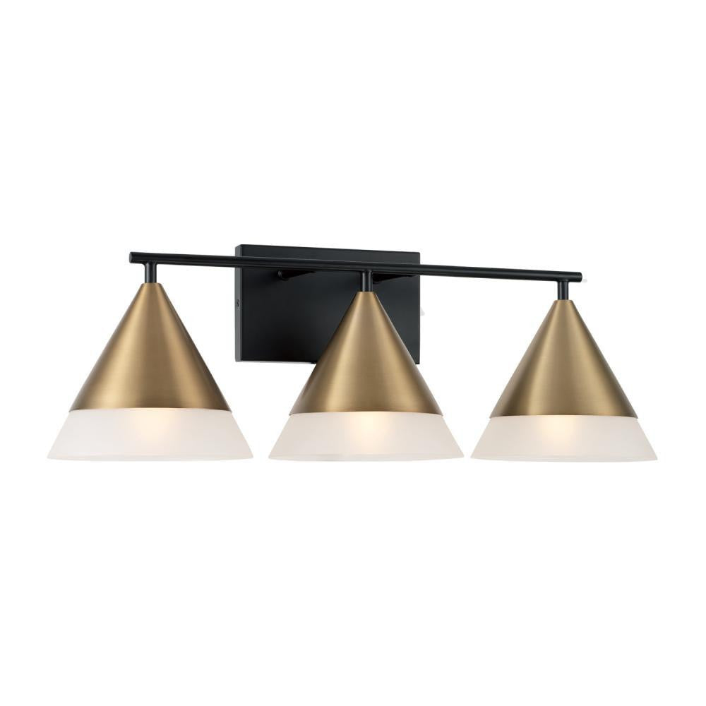 Capital Avant Vanity Light Aged Brass and Black