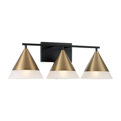 Capital Avant Vanity Light Aged Brass and Black