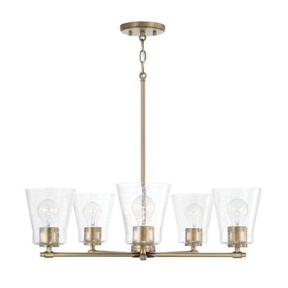 Capital Baker 5-Light Chandelier - Aged Brass